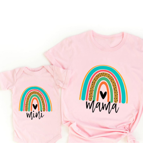 Mini Fashion™ - Dopasowana koszulka i body - Odzież dla mamy i dziecka