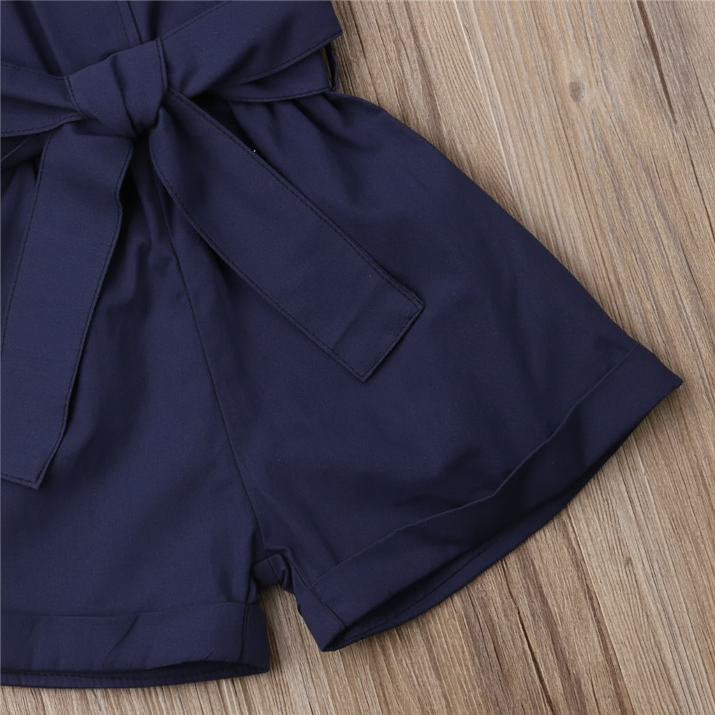 LittleLady – Elegancja i trendy – Kombinezon z wiązaniem w talii