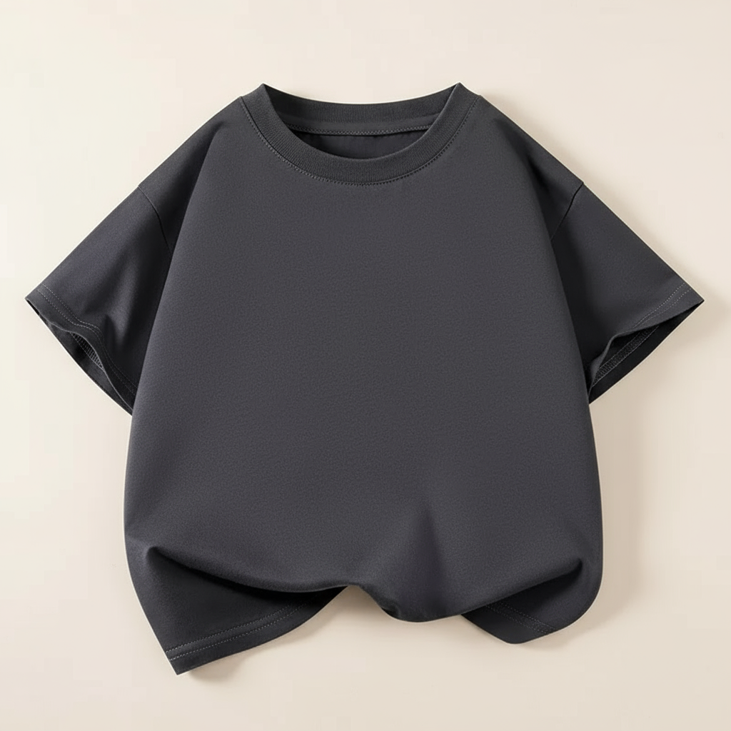 SimpleWear – Casual & Miękkie – T-shirt Relax Fit z okrągłym dekoltem