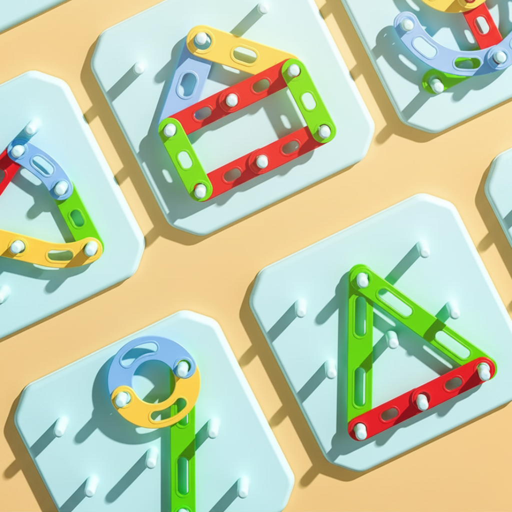 ShapeGenius – Kreatywne i edukacyjne – geometryczna układanka na tablicy z kołkami