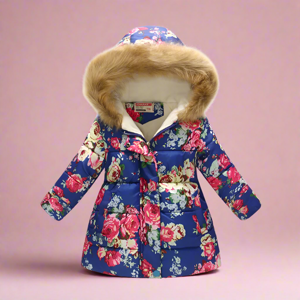 CozyTrend – Elegancka i przytulna – pikowana kurtka zimowa dla dziewczynek