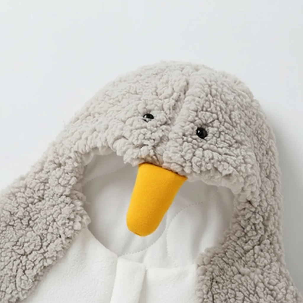 LittlePenguin – Miękki i ciepły – kombinezon-śpiworek dla niemowląt „Mały pingwin”