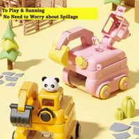 Thumbnail for TinyExcavators – Wyjątkowa i funkcjonalna – butelka na wodę w kształcie koparki z słomką