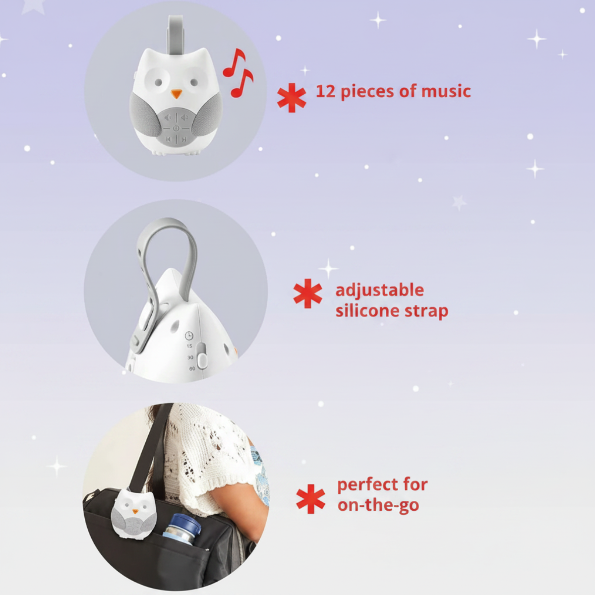 SleepyPal – Uspokajająca i zabawna – lampka nocna z muzyką