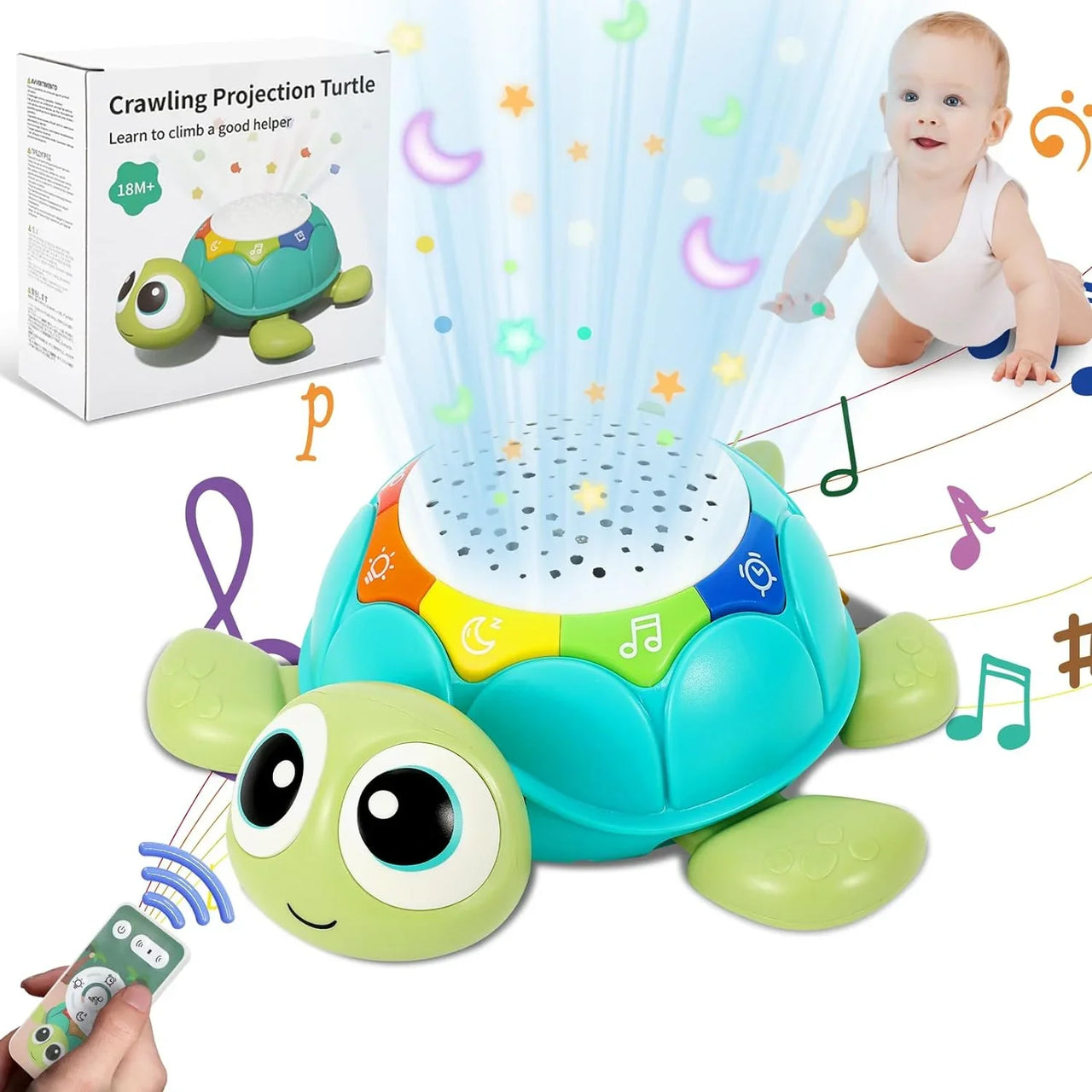 Turtle Projector™ - Żółw projektor gwiazd - Zabawka sensoryczna