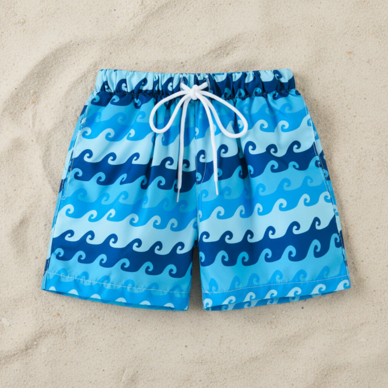 Beach Shorts – Lekkie i zabawne – tropikalne kąpielówki dla dzieci