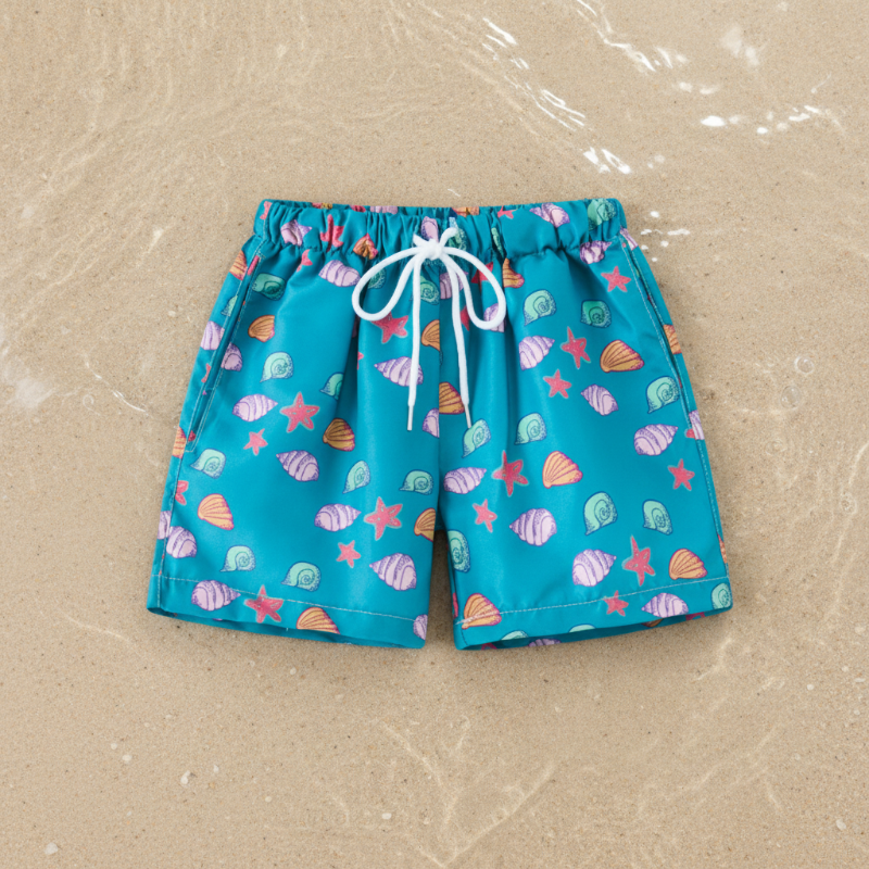 Beach Shorts – Lekkie i zabawne – tropikalne kąpielówki dla dzieci