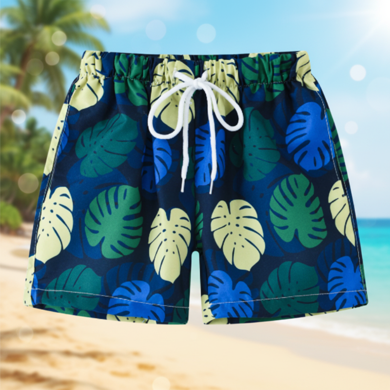 Beach Shorts – Lekkie i zabawne – tropikalne kąpielówki dla dzieci