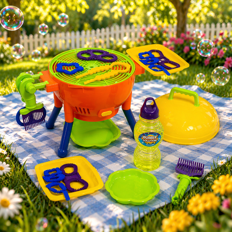 BBQ Bubble Maker – Zabawne i interaktywne – BBQ z dmuchaniem baniek mydlanych