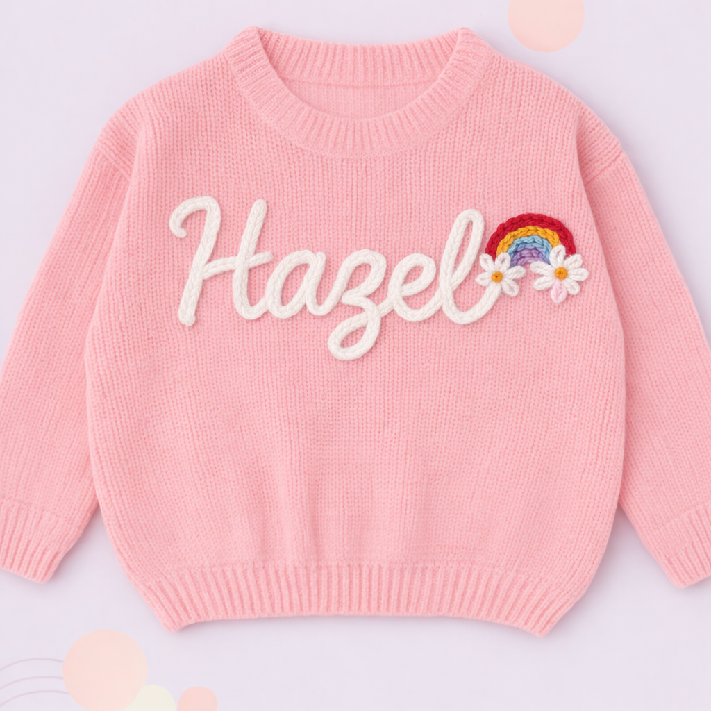 TinyStitch – Spersonalizowany sweter z imieniem dla dzieci
