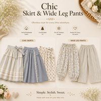 Thumbnail for Chic Skirt & Wide Leg Pants – Elegancja i wygoda – odzież dziecięca