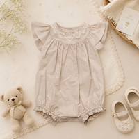 Thumbnail for Vintage Rompers – Ponadczasowy i miękki – kombinezon dla niemowląt