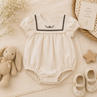 Thumbnail for Vintage Rompers – Ponadczasowy i miękki – kombinezon dla niemowląt