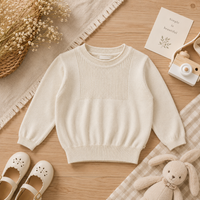 Thumbnail for Thin Cotton Pullover – Światło i komfort – dziecięcy sweter z dzianiny