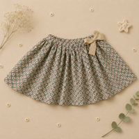 Thumbnail for Matching Set – Wygodne i z nadrukiem stokrotek – bloomerki, spódniczka i bluzka