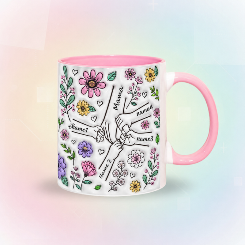 Personalized Kids Name Mug – Wyjątkowy prezent na Dzień Matki – spersonalizowany kubek