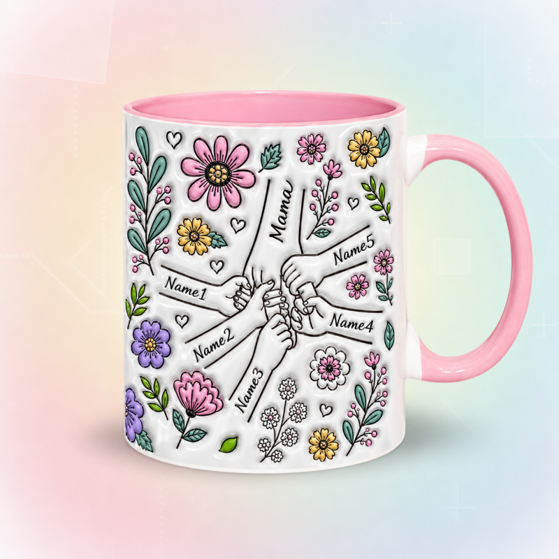 Personalized Kids Name Mug – Wyjątkowy prezent na Dzień Matki – spersonalizowany kubek