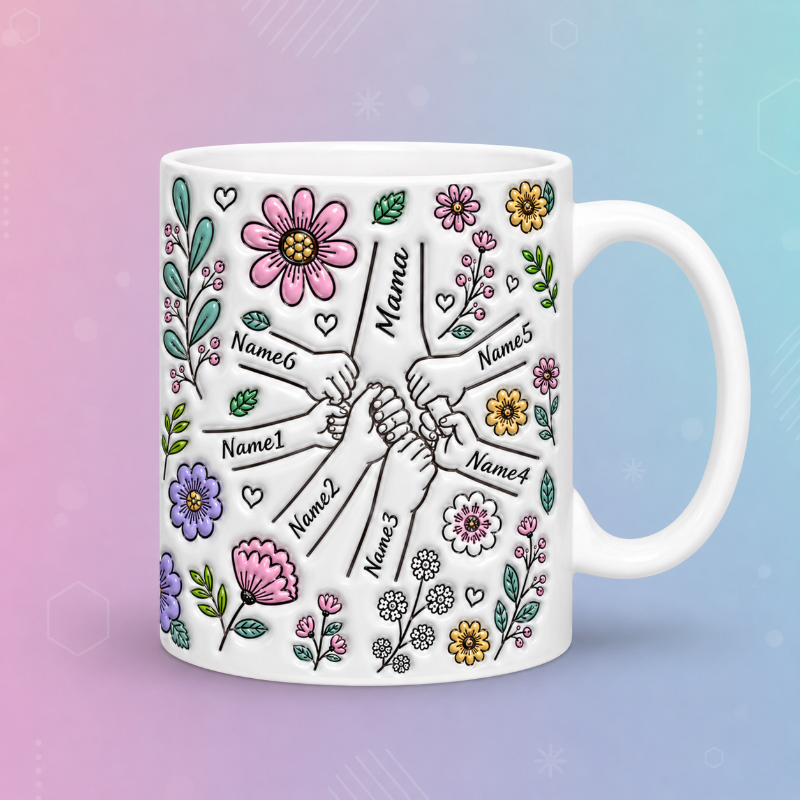 Personalized Kids Name Mug – Wyjątkowy prezent na Dzień Matki – spersonalizowany kubek
