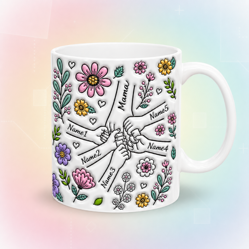 Personalized Kids Name Mug – Wyjątkowy prezent na Dzień Matki – spersonalizowany kubek
