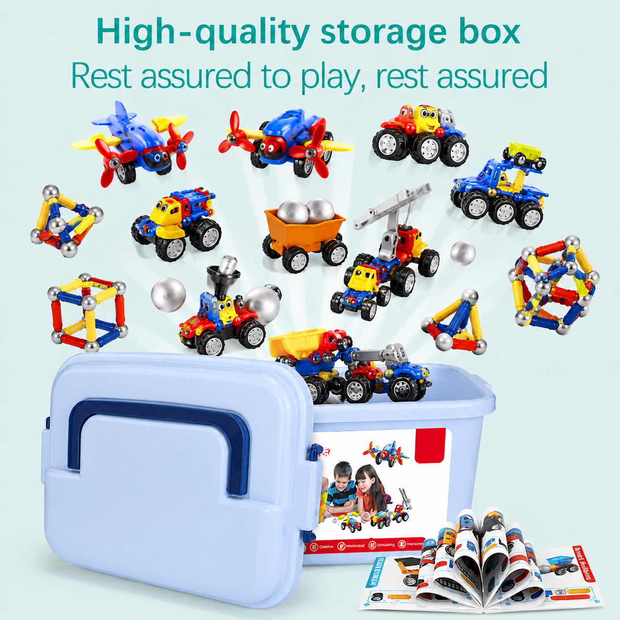 Magnetic Cars™ – Magnetyczna zabawa w budowanie - zestaw magnetycznych pojazdów