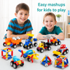 Magnetic Cars™ – Magnetyczna zabawa w budowanie - zestaw magnetycznych pojazdów
