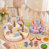 Wooden Cake Cutting Toy – Kreatywność i zabawa w odgrywanie ról – Drewniany tort urodzinowy