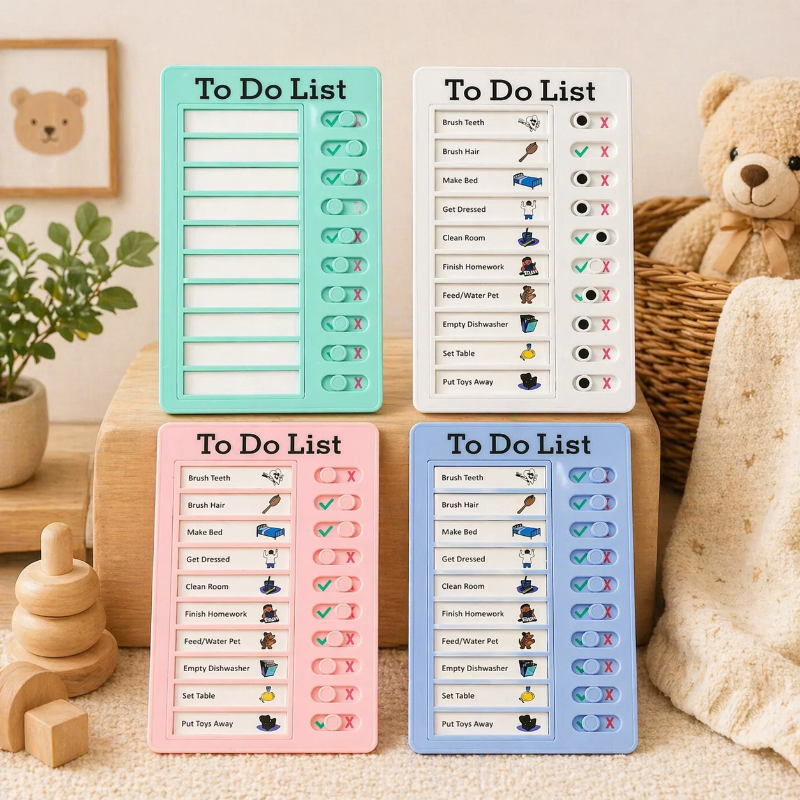 Kids Chore Chart – Organizacja i samodzielność – tablica z listą zadań do wykonania