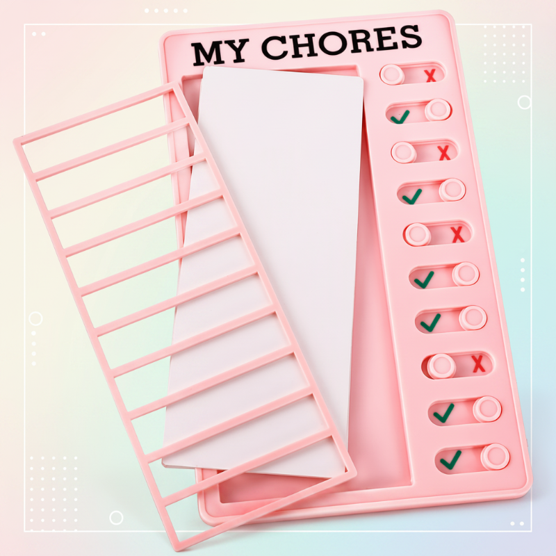 Kids Chore Chart – Organizacja i samodzielność – tablica z listą zadań do wykonania