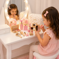 Thumbnail for Wooden Makeup Play Set – Kreatywność i zabawa w odgrywanie ról – drewniany zestaw do makijażu