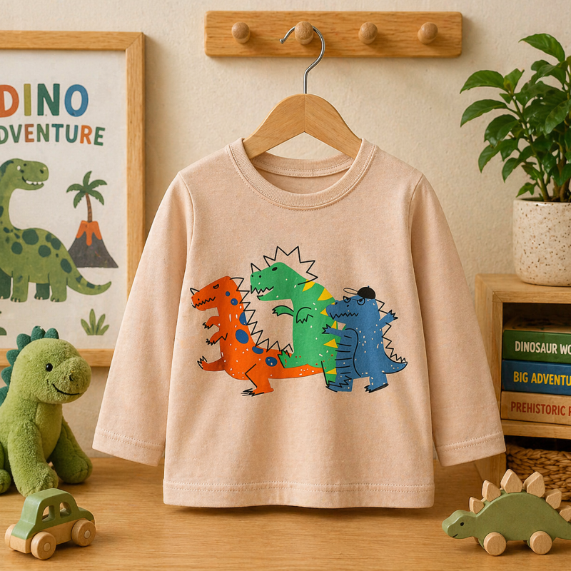 Kids Dinosaur Sweatshirt – Komfort i styl – sweter dziecięcy Dino