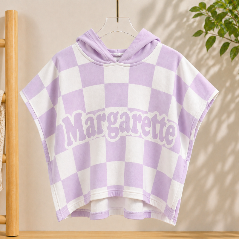 Personalized Hooded Towel – Miękka i wyjątkowa – spersonalizowana peleryna kąpielowa dla dzieci