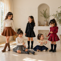 Thumbnail for Girls Knitted Skirt – Komfort i styl – spódniczka dziecięca