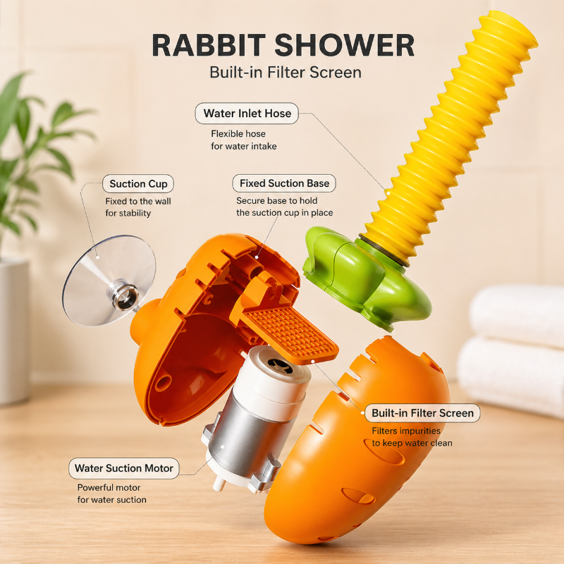 Rabbit Bath Shower Toy – Zabawa i wodne szaleństwa – zabawka do kąpieli z rozpylaczem