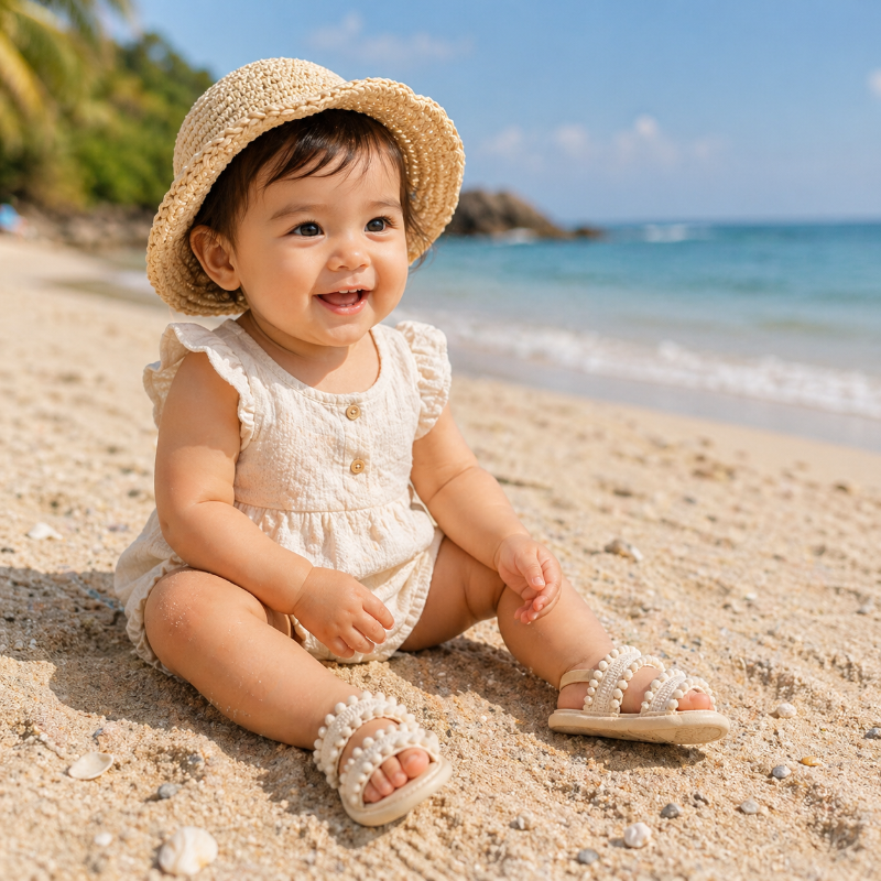 Baby Girls Sandals – Miękkie i wygodne – letnie sandały