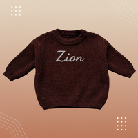 Thumbnail for Personalized Baby Sweater – Wyjątkowy i uroczy – haftowany, spersonalizowany sweterek dla niemowląt