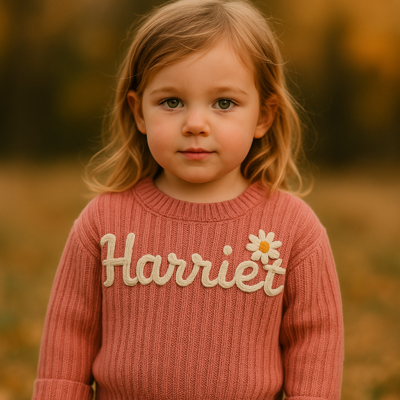 TinyStitch – Spersonalizowany sweter z imieniem dla dzieci
