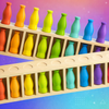 ColorCup – Kolorowe i zabawne – Sortowanie kolorów Drewniane stożki
