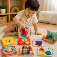 Thumbnail for TinySkills – Kreatywne i edukacyjne – magnetyczna tablica zajęciowa Montessori