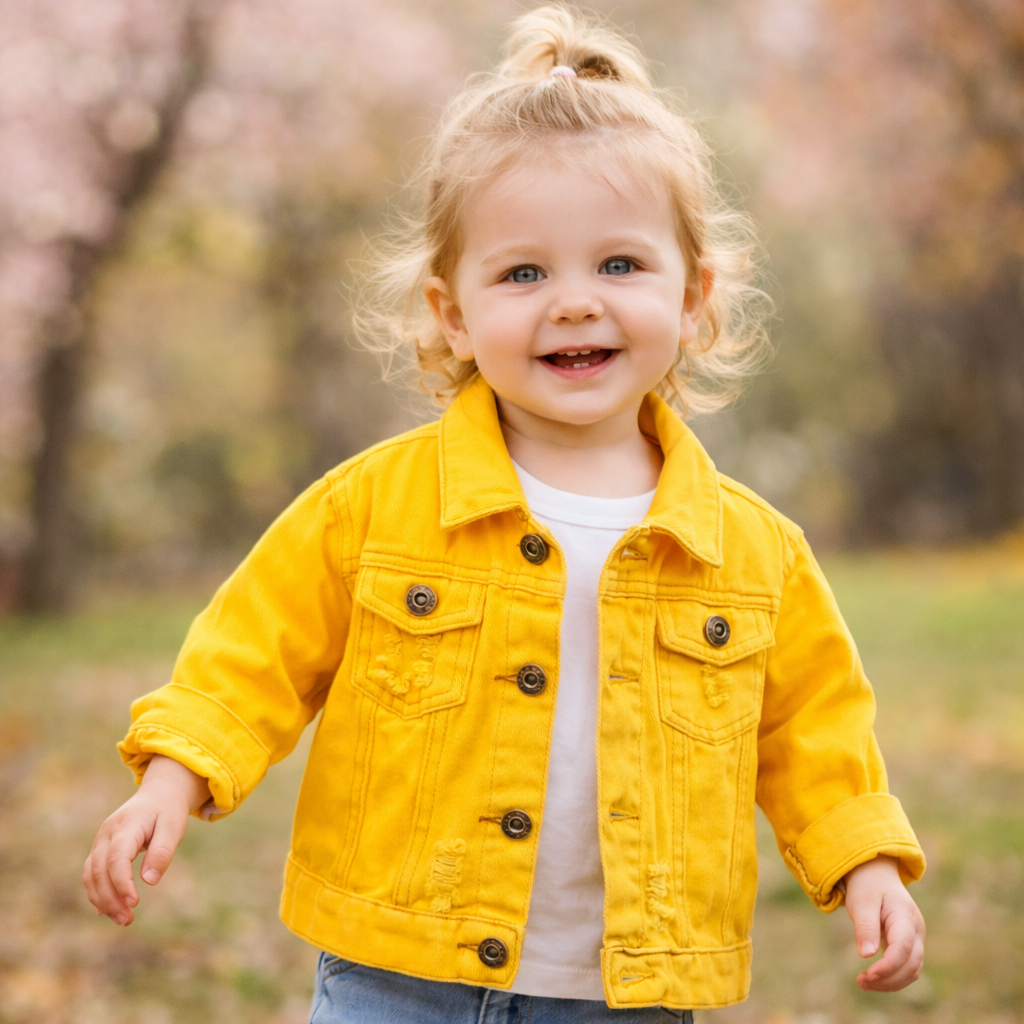 Kurtka dżinsowa Candy Color – lekka kurtka dżinsowa dla dzieci