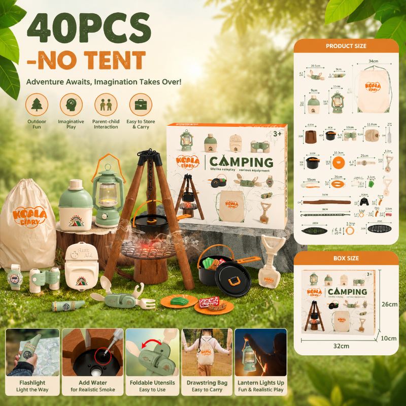 Kids Camping Adventure – Pełen przygód i interaktywny – zestaw kempingowy