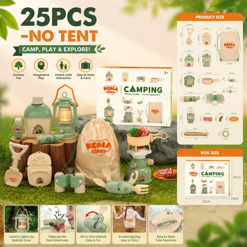 Kids Camping Adventure – Pełen przygód i interaktywny – zestaw kempingowy