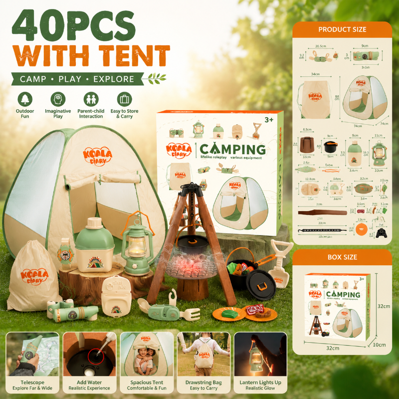Kids Camping Adventure – Pełen przygód i interaktywny – zestaw kempingowy