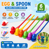 Wooden Egg Spoon Game – Motoryka i nauka – Gra równoważna „Wyścig jajek”