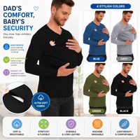 Thumbnail for Kangaroo Pocket Shirt – Komfort i wygoda – koszulka z nosidełkiem dla mężczyzn