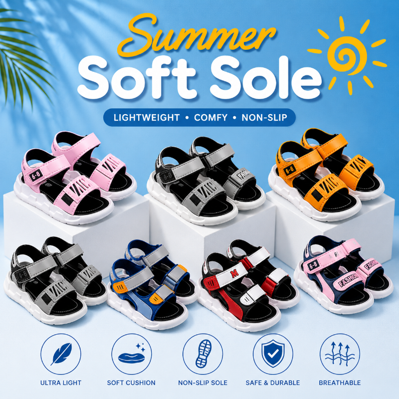 Summer Soft Sole – Wygoda i antypoślizgowość – Sandały dziecięce