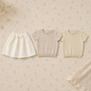 Bella Knit Top & Skirt – Lekki i przewiewny – letni zestaw dziecięcy z dzianiny