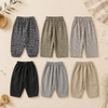 Plaid Cotton Pants – Lekkie i przewiewne – spodnie w stylu balonowym/haremowym