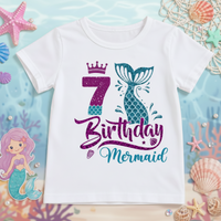 Thumbnail for Birthday Graphic Tee – Urocze i zwiewne – dziecięca koszulka urodzinowa
