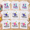 Birthday Graphic Tee – Urocze i zwiewne – dziecięca koszulka urodzinowa