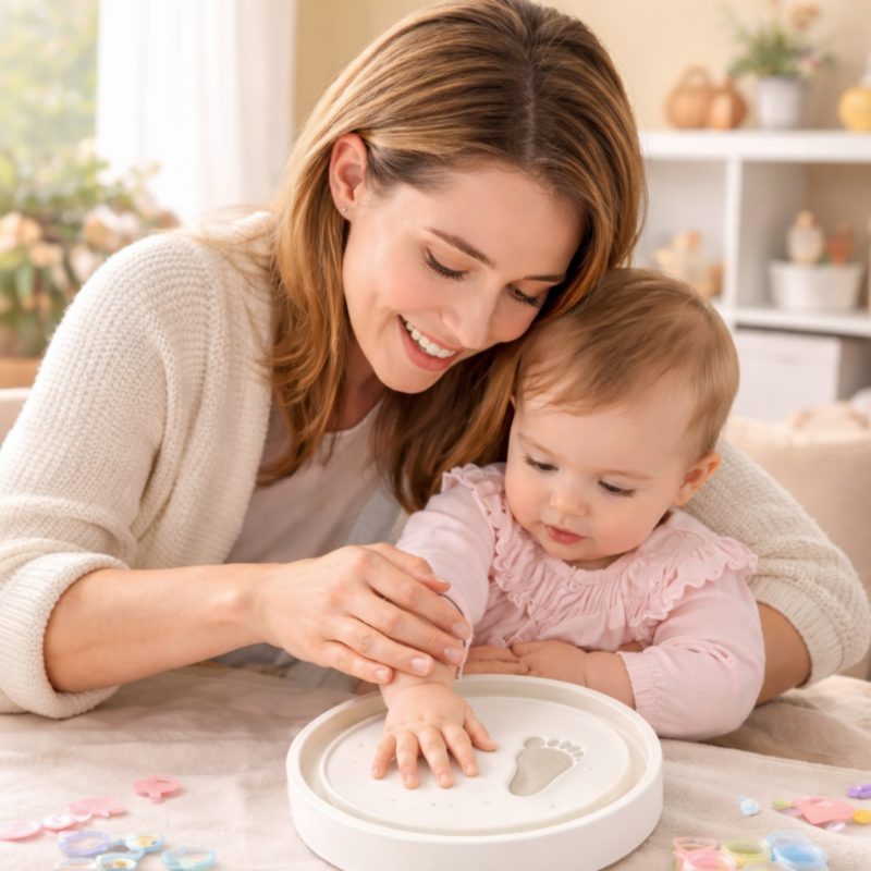 Baby Imprint Clay Kit – Wspomnienie i wyjątkowość – zestaw do odlewów z gliny